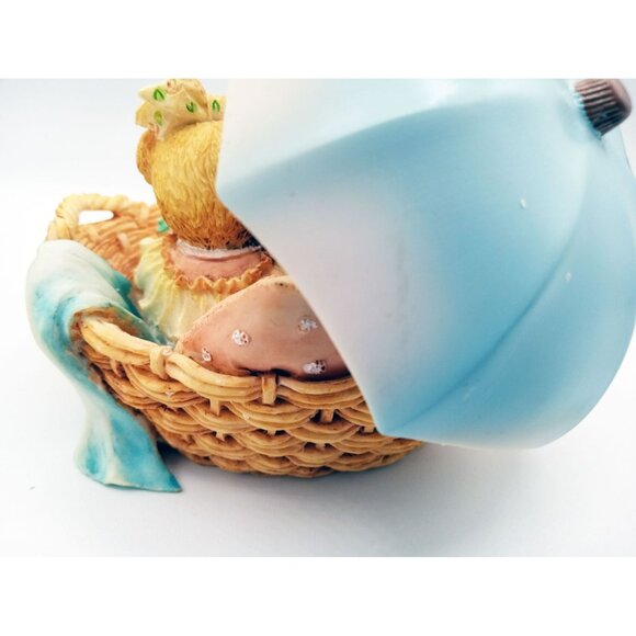 Cherished Teddies Beth and Blossom Bears with Umbrella Figurine 1991 Hamilton - Picture 9 of 12